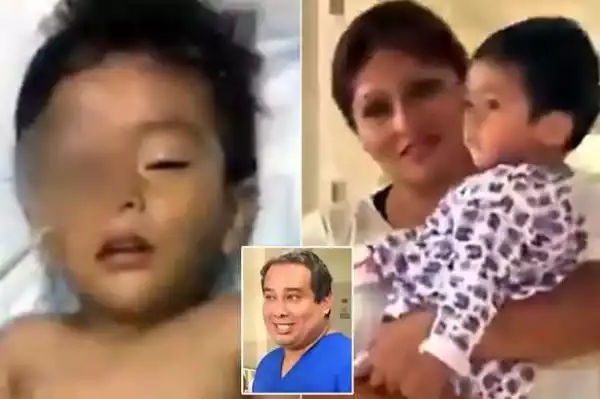 Doctors remove 7cm metal pole embedded in a tot